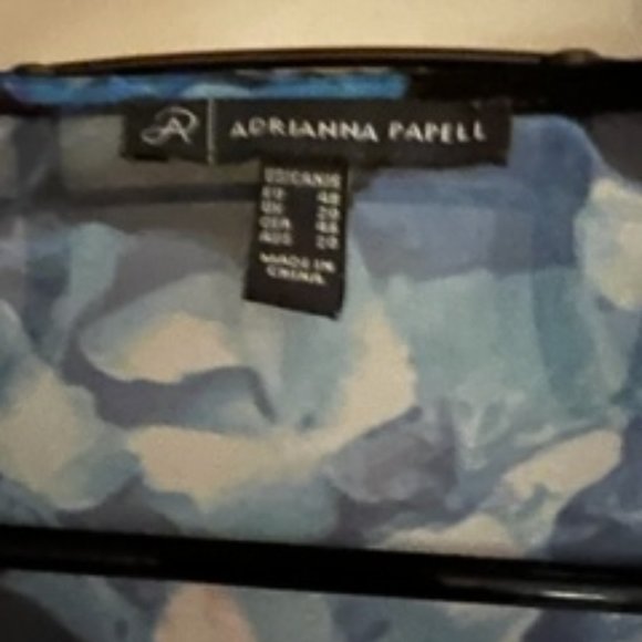ADRIANNA PAPELL WOMEN'S FLORAL PULL OVER TOP  16 -18 - Picture 3 of 3